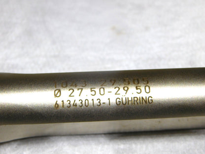 Guhring 5XD Replaceable Tip Drill 27.5mm-29.5mm Dia 1.25” Shk Dia 9052430295050
