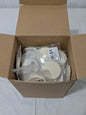 (100) Unmounted Polishing Buffing Wheel: 2" Dia, 1/4" Thick, 1/4" Arbor 91070847
