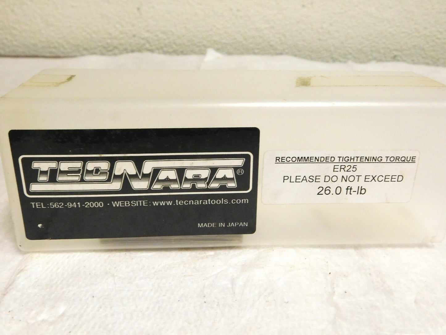 Tecnara BT40 ER25 Collet Milling Chuck .039-.629 Range 9" Projection 140-108-9