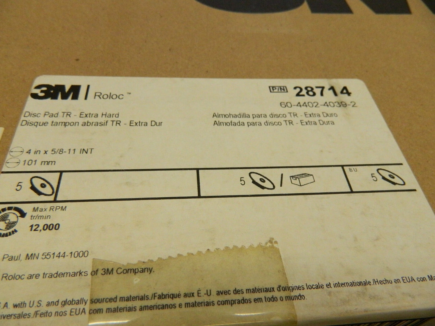 3M Disc Backing Pads qty 5 7000119350