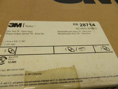 3M Disc Backing Pads qty 5 7000119350