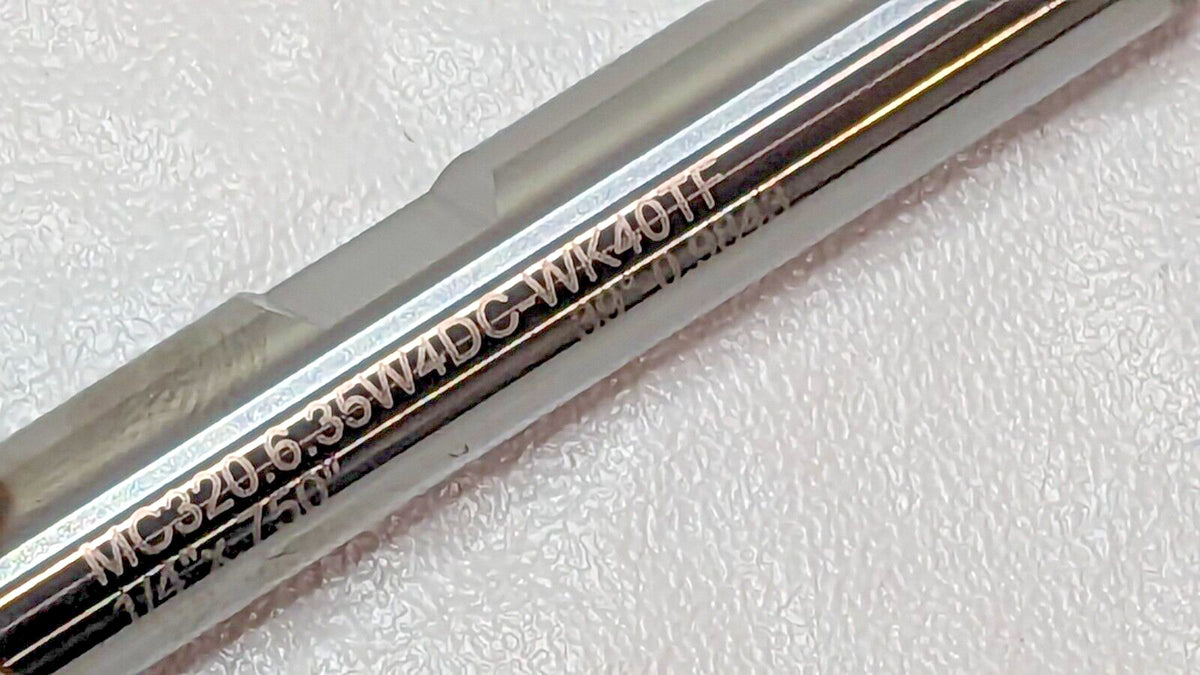 WALTER Carbide Shoulder/Slot Milling Cutter 0.25"D MC320.6.35W4DC-WK40TF 75