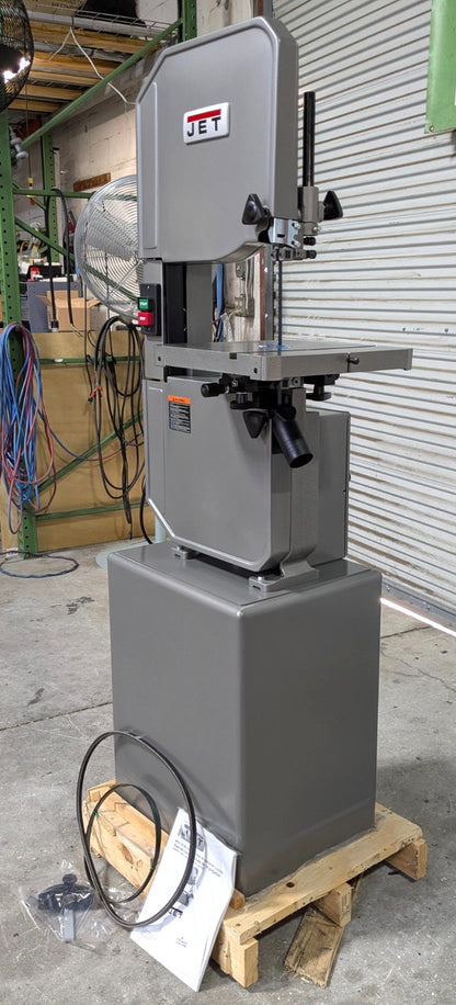 JET 14" Metal & Wood Vertical Bandsaw J-8201K 115/230V 1HP  Step Pulley/Gearbox