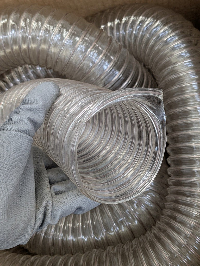 Hi-Tech Duravent Blower Duct Hose 25 Ft x 3 In Wire Reinforced PVC 202103002025