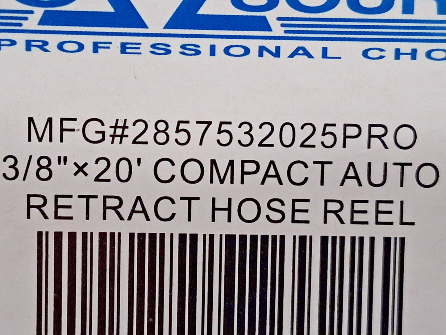 Pro-Source Hose Reel W Hose 3/8" ID Hose x 20ft Spring Retractable 2857532025PRO