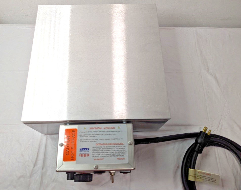 Valad Electric Heating Ind Hot Plate 12"L x 12"W x 6"H 110/120V HP12X12-11.5-1
