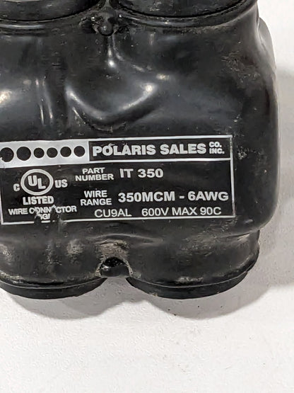Polaris Insulation Tap Connector Wire Range 350 MCM-6 AWG IT-350