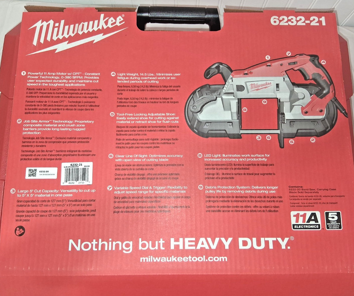 Milwaukee Tool Deep Cut Variable Speed Band Saw Kit 6232-21