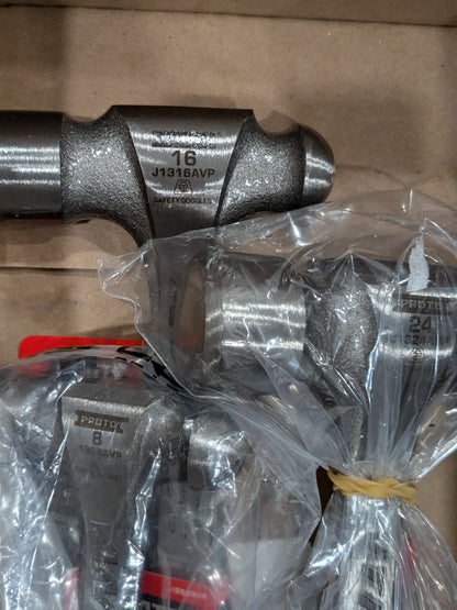 Proto 3 Pc Anti-Vibe Ball Pein Hammer Set: 8, 16 & 24 oz Head Weights J1304AVPS