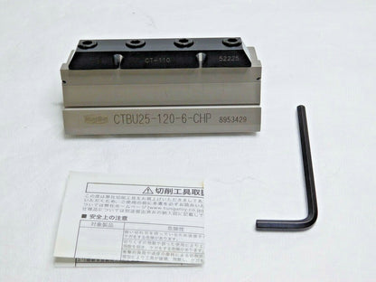 Tungaloy Tool Block for EFP Blades 6mm CW x 110.0mm OAL CTBU25-120-6-CHP 6734882