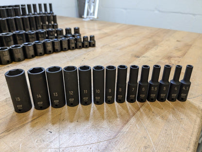 Gearwrench 183-Piece Master Impact Socket Set 6-Point SAE/Metric Standard/Deep