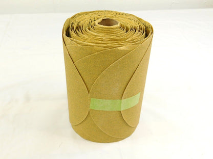 3M Gold Abrasive Disc Roll 49915 6" x P100 QTY 1 Roll (125 Sheets) 70103616