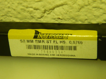Interstate Chucking Reamer 0.676" HSS 9" OAL  2-1/4" Flute Length 76499334