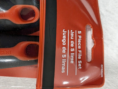 Nicholson 5Pc File Set With Ergonomic Handles 6", 8" &amp; 10" 22