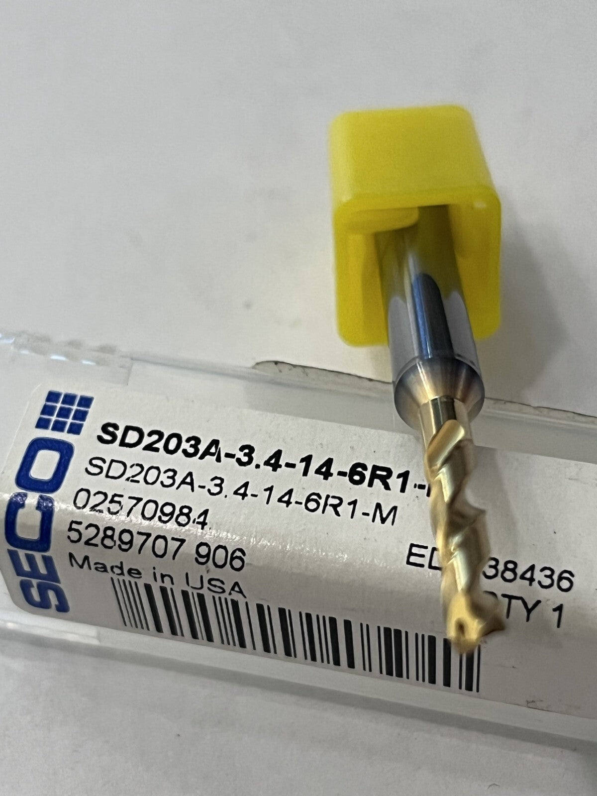 Seco Screw Machine Length Drill Bit 3.40 mm (0.1339) Dia, 140 deg Carbide