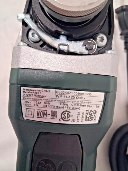 METABO Corded Angle Grinder WP 11-125 603624420