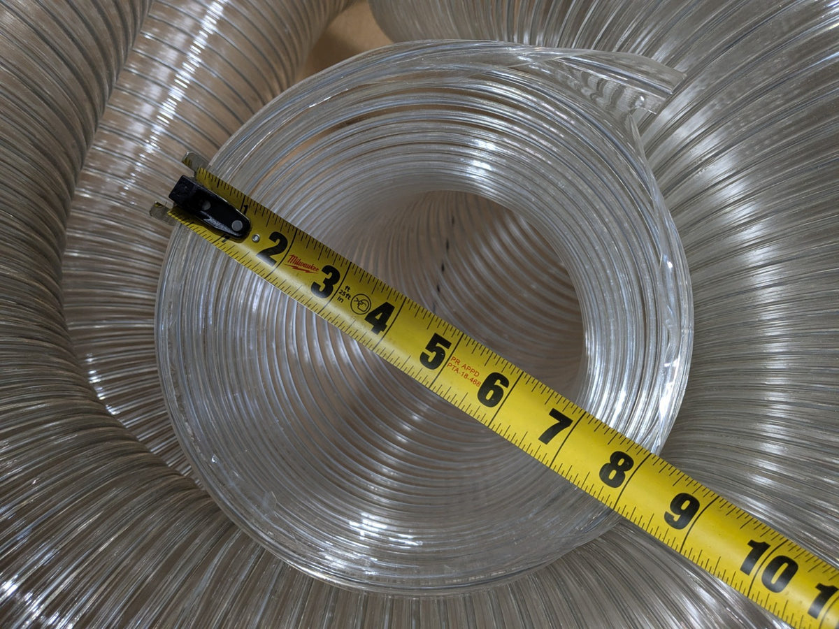 Hi-Tech Duravent CVD Clear PVC Blower Duct Hose 25 Ft. x 8 In. 202108002025