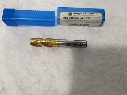 Seco Tools LLC Square End Mill: 7/16" Dia (Niagara Cutter) N40140