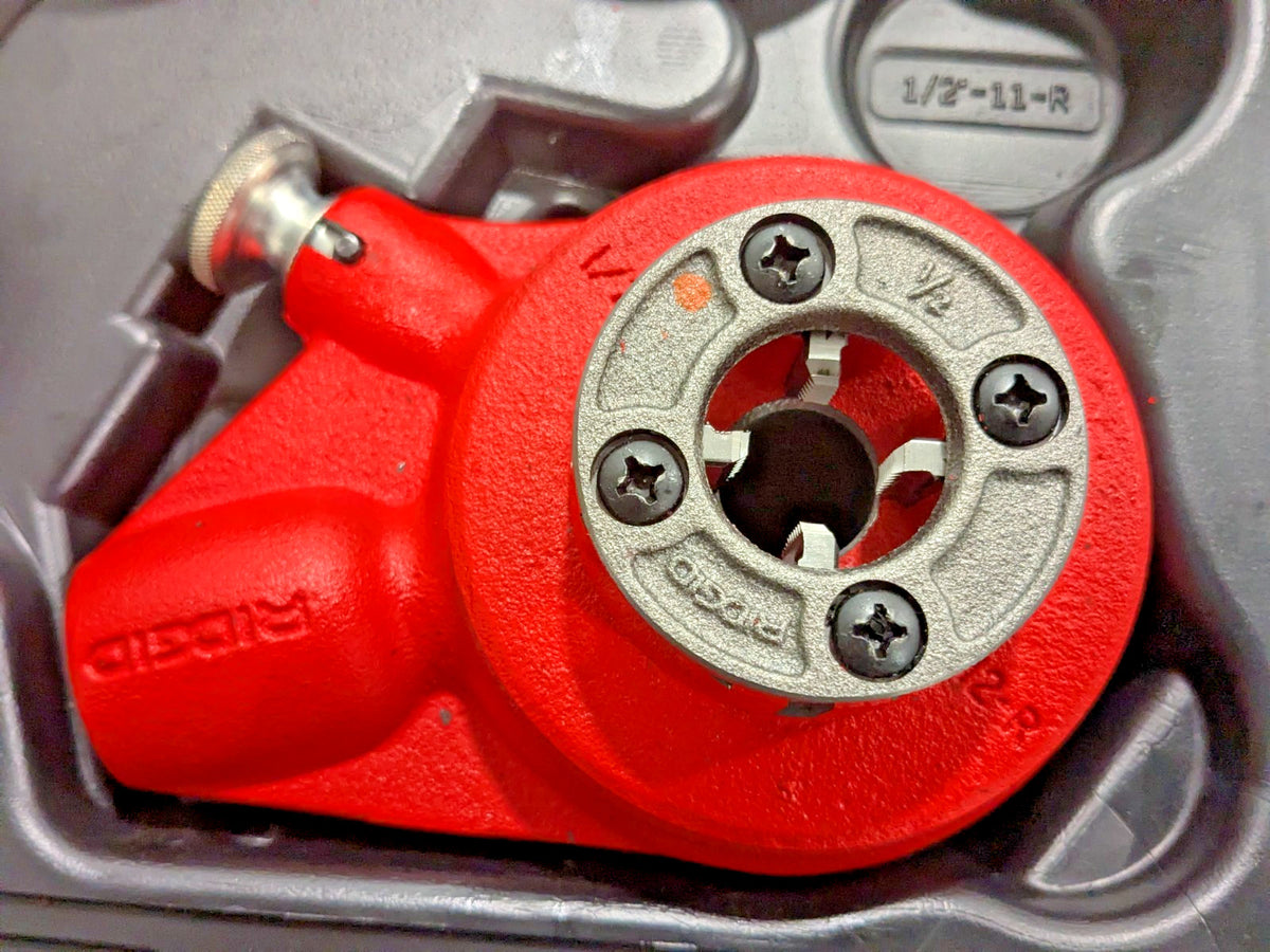 Ridgid 9-Die-Head Pipe Threader Set 1/8" to 2" w/Case 36505
