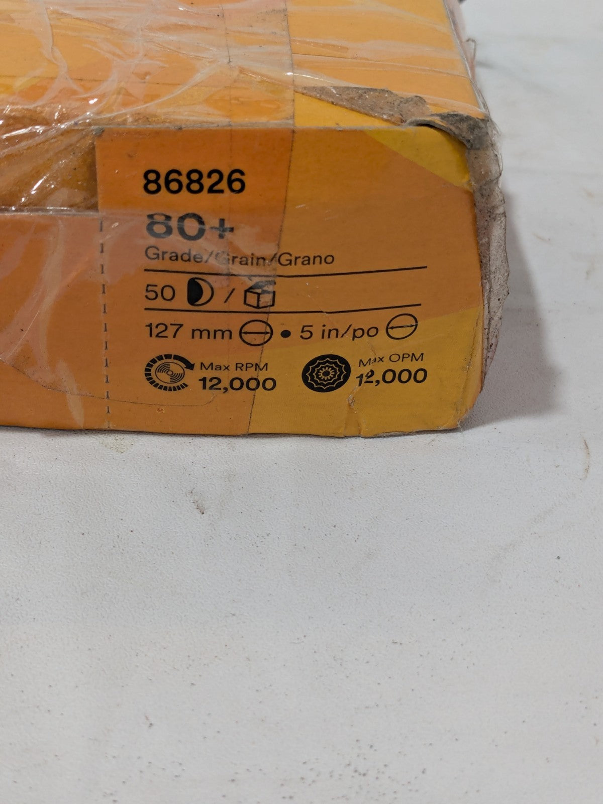 3M 5" Dia PSA Disc: 80 Grit, Premium Ceramic Alumina Qty 50 7100044453