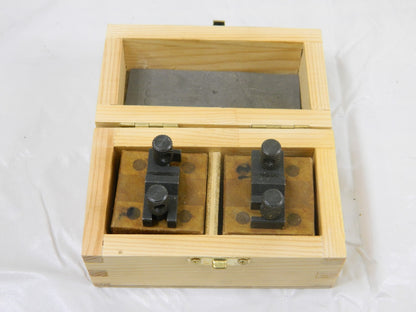V-Block Set: 0.575" Max Capacity, 90° V Angle 1-3/8" OAW, 1-3/16" OAH 420-5420