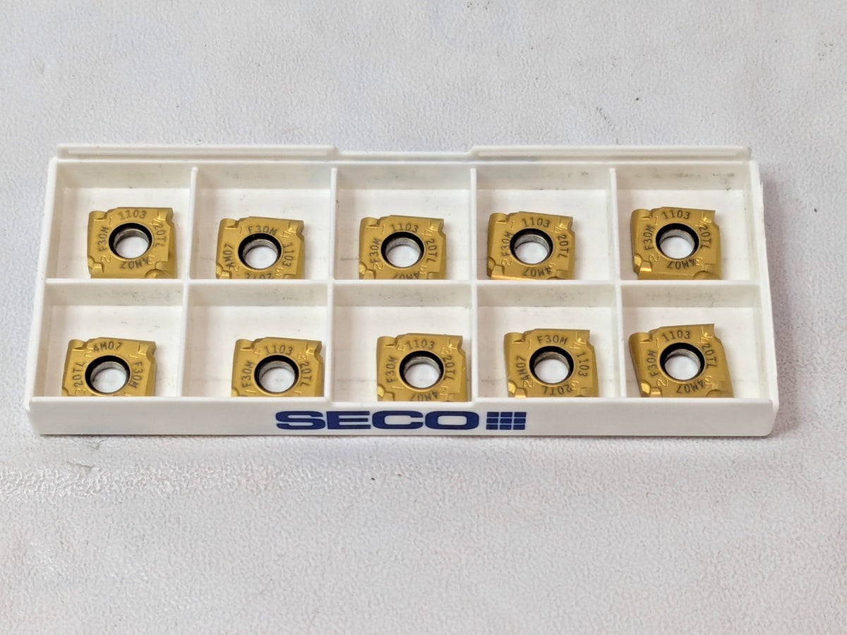 Seco Carbide Milling Inserts SNHQ110320TL4-M07 F30M QTY 10 Pcs 02694428