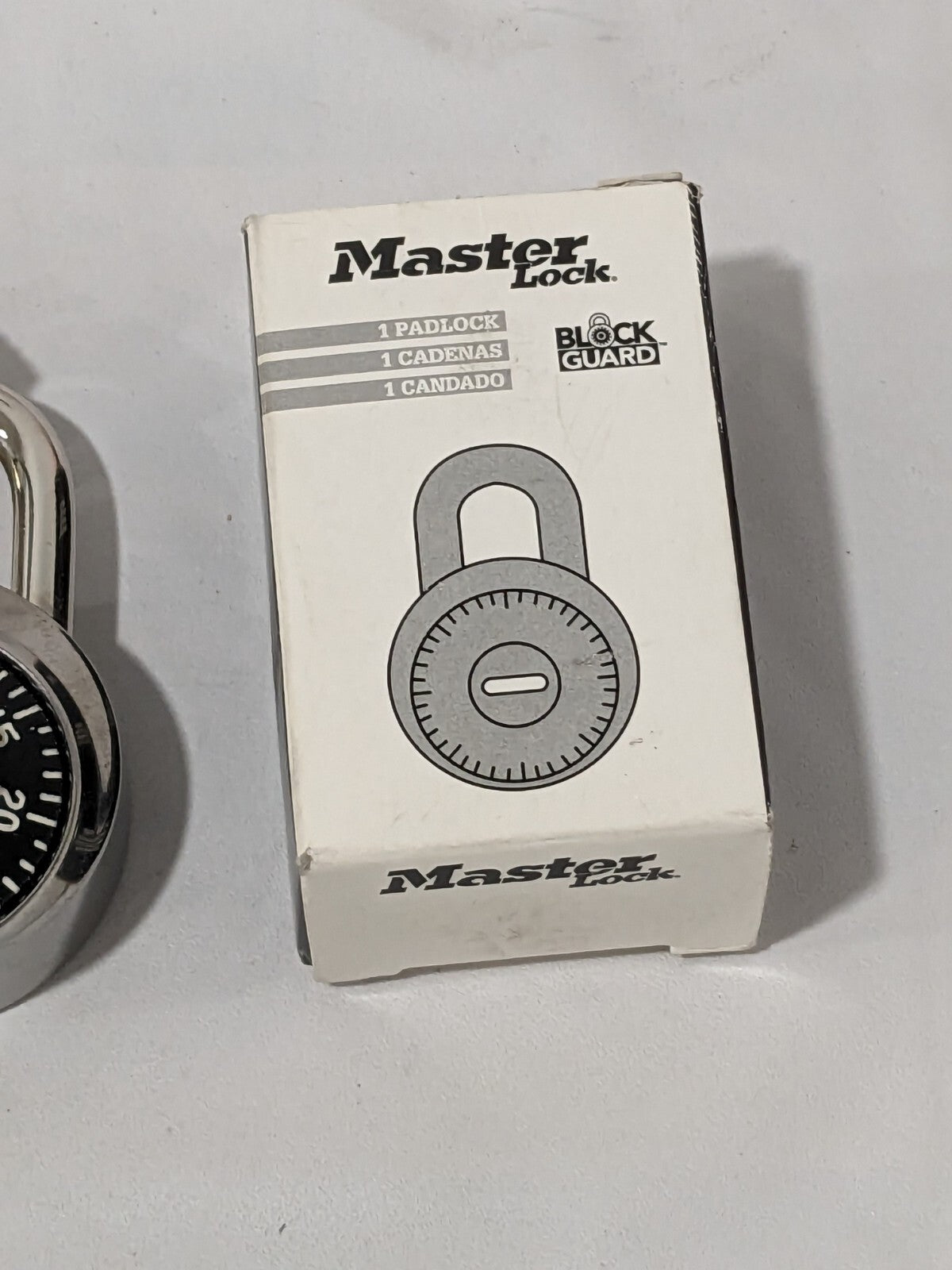 MASTER LOCK Combination Lock: Steel, 1-7/8" Wide 1500KA-083412
