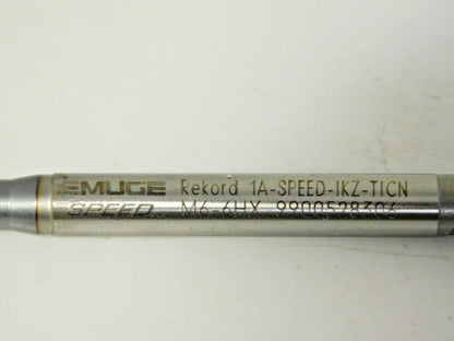 Emuge Cobalt Straight Flute Machine Tap Rekord A 6HX M6x1.00 3FL B3159401.0060