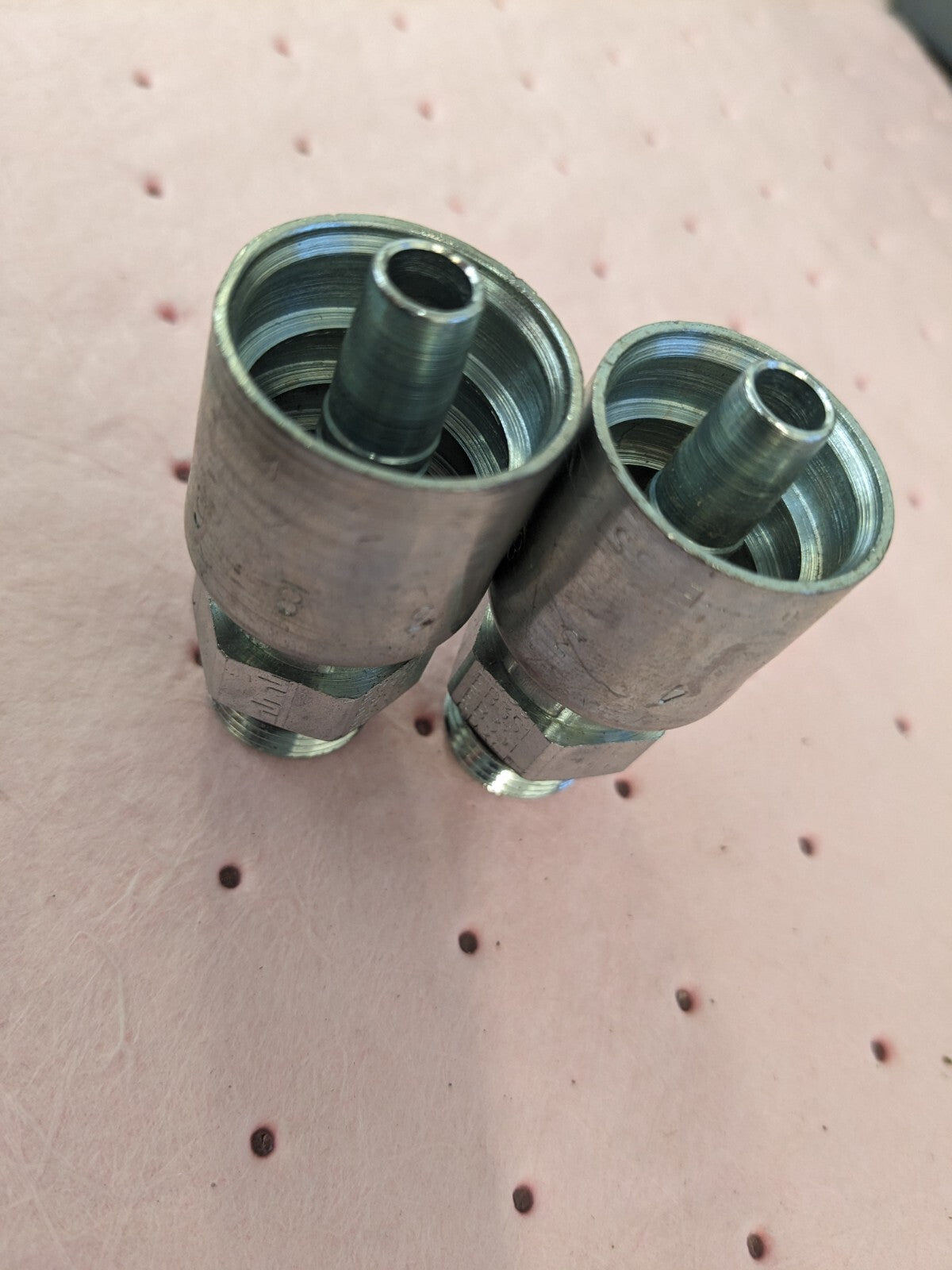PARKER Hydraulic Hose Male Rigid Fitting 2ct 0.375" ID, 6 mm, 1/2" KP81363