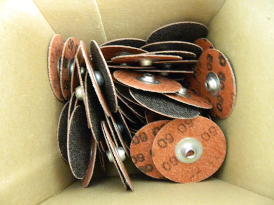 MERIT ABRASIVES Quick-Change Disc 100pcs: Power-Lock Type 2 50 Grit 69957399640
