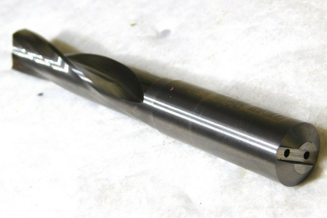 Dormer Carbide CDX-AL Drill 19/32 Dia Oil Feed Step Shank 5-1/8 OAL 026380