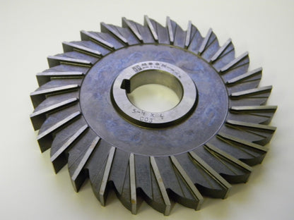 Moon Cutter Side Mill Cutter 5-1/2" x 1/2" x 1-1/4" HSS 28T SM555