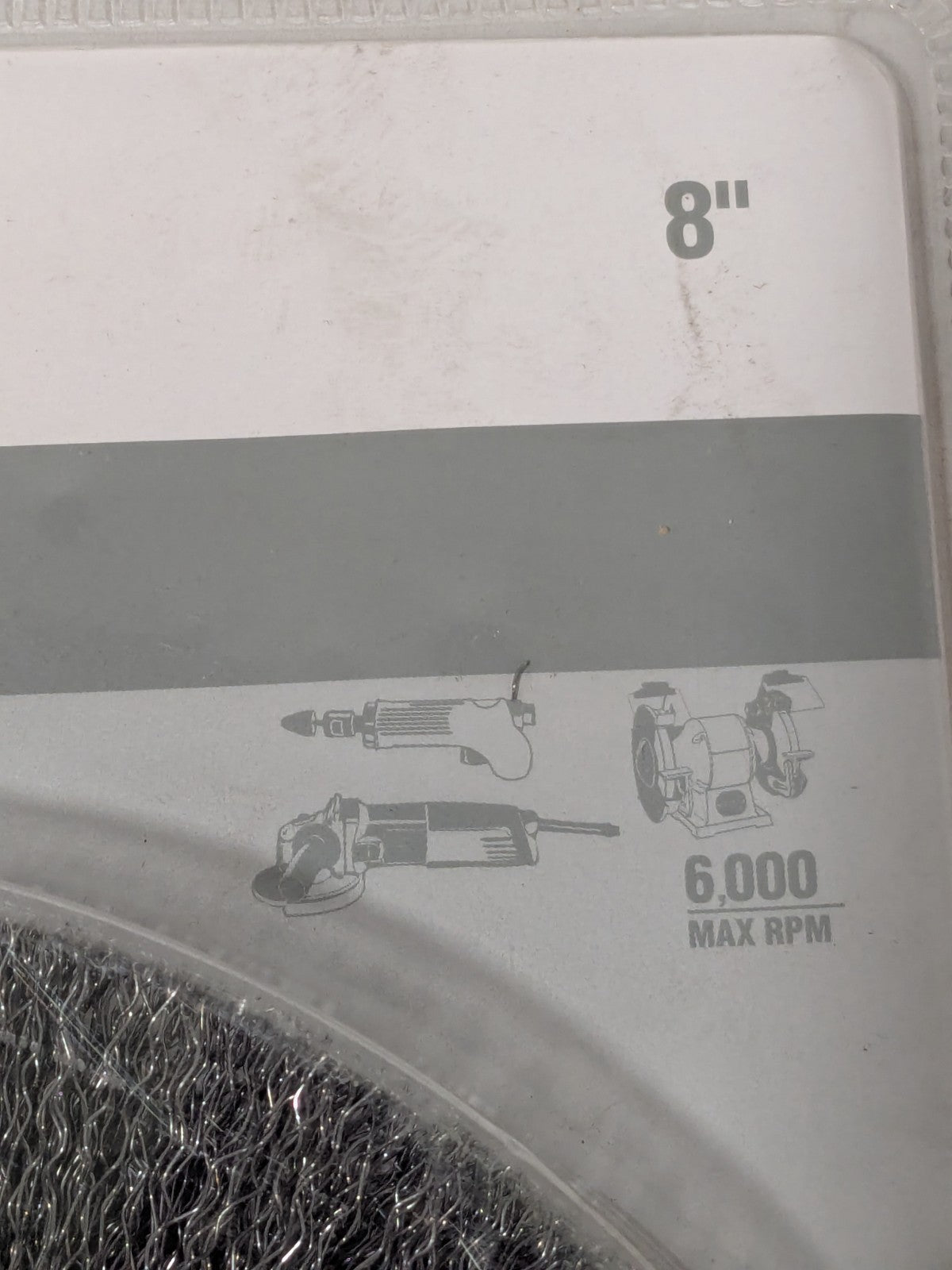 Norton Wheel Brush: 8" Dia, 3/4" Width, 0.0140" Wire Dia, Crimped 66252839089