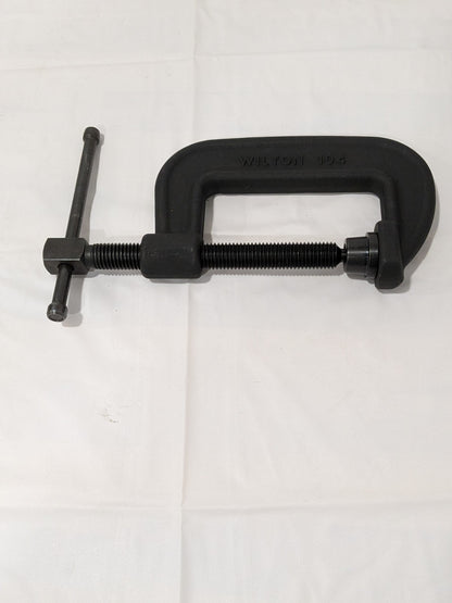 WILTON Heavy Duty C-Clamp: 4" Max Opening, 2-1/4" Throat Depth 14142