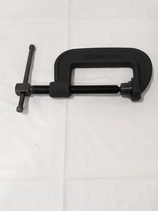 WILTON Heavy Duty C-Clamp: 4" Max Opening, 2-1/4" Throat Depth 14142