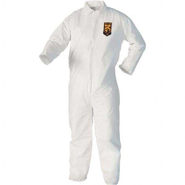 KLEENGUARD 25pk Non-Disposable Rain &amp; Chemical-Resistant Coverall White 4430