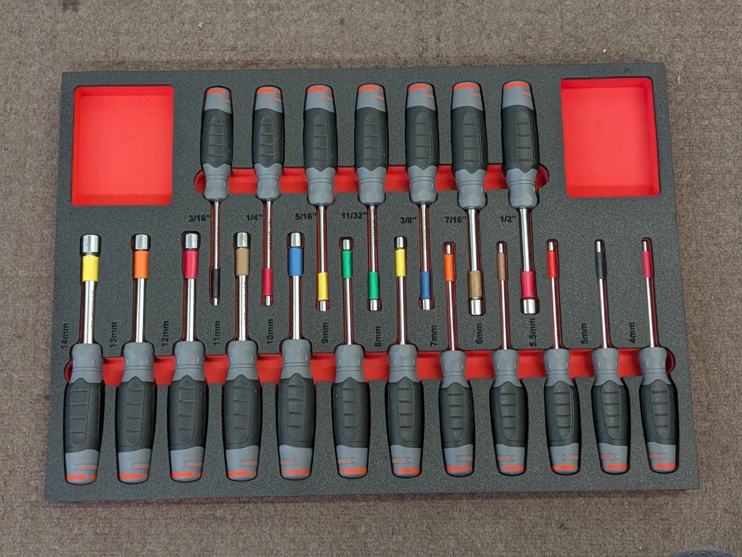 Proto 230 PC. Mixed Hand Tool Set w/ Foam Inserts SAE / Metric 3/8", 1/2" Drive