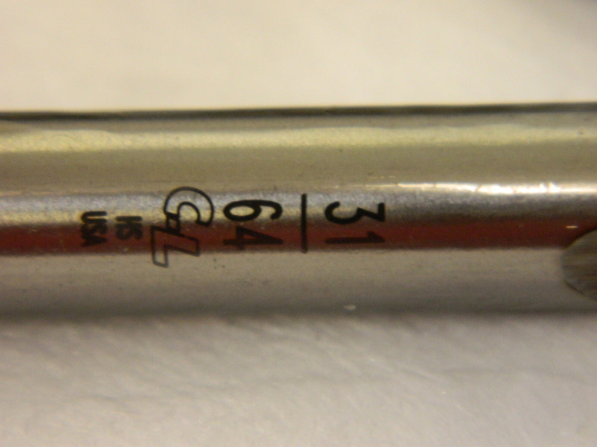 CHICAGO-LATROBE Jobber Length Drill Bits qty6 31/64 Dia, 118 °HSS 46231