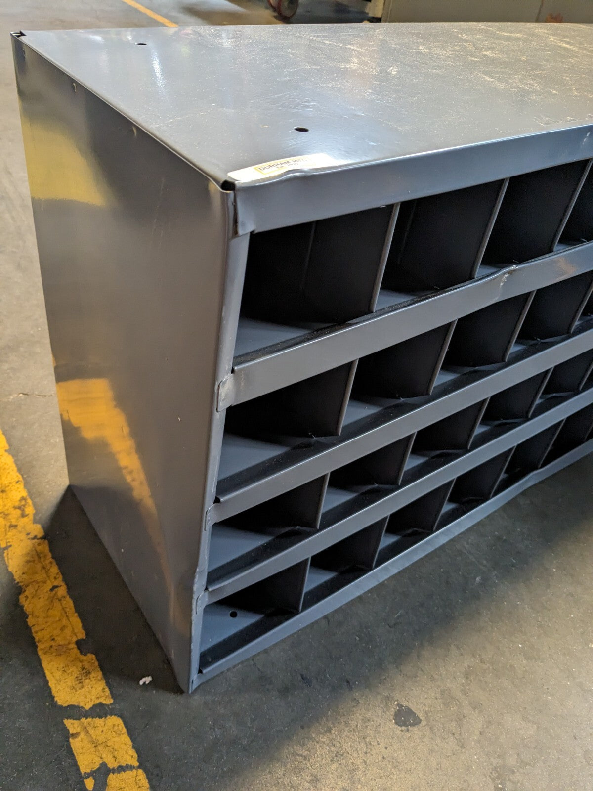 DURHAM 32 Open Bin Shelving Unit 33-3/4" OAW, 12" OAD, 19-1/4" OA