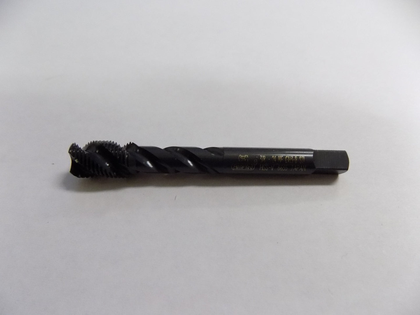 OSG High Speed Steel Spiral Flute Tap 3/8"-24 x 1-7/16" H3 3 Flute 0147101