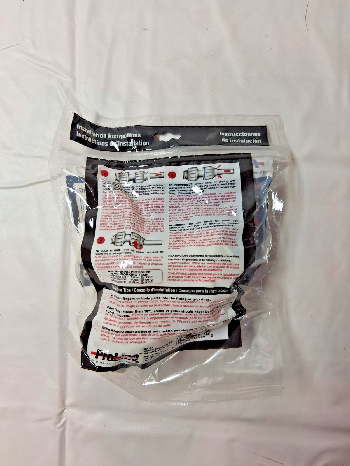 ProLine Plastic Push Fit 1 in CTS Union Coupling PEX CPVC QTY9 640-155HC