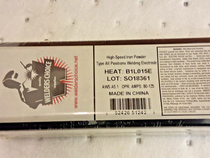 Welder's Choice Steel Alloy Stick Welding Electrodes 10pk 14" L 598039