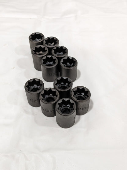 Proto Hand Socket: 3/8″ Drive, 1/2″ Socket, 8-Point Qty 11 J5216S