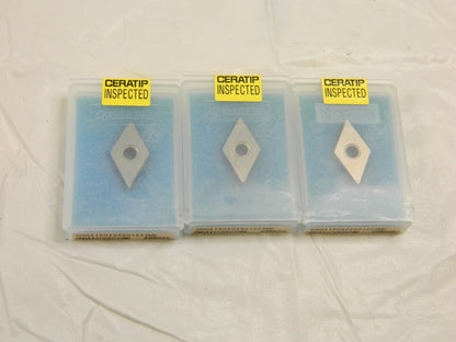 KYOCERA Turning Insert: DNGA431ME KBN525, Cubic Boron Nitride Qty 3 TBW02212
