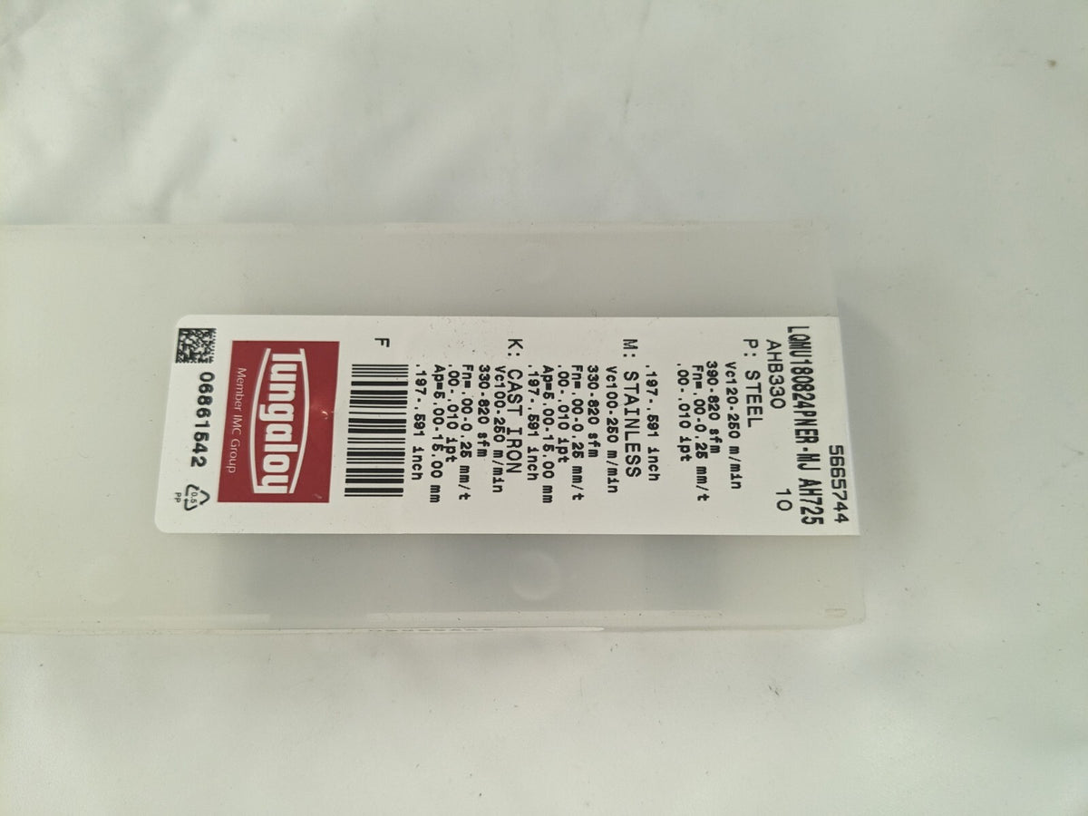 Tungaloy Carbide Milling Inserts qty 6 6861542