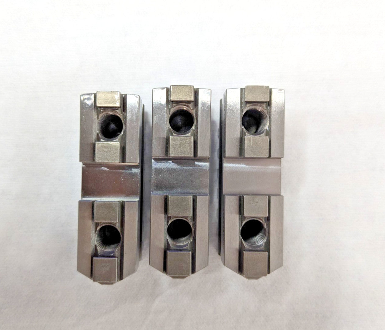 Bison 3 Piece Hard Lathe Steel Chuck Jaw Set Master 0.7874'' OAW 7-885