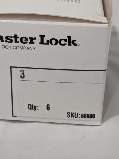Master Lock Padlock: Laminated Steel, Keyed Different, 1-9/16" Wide Box of