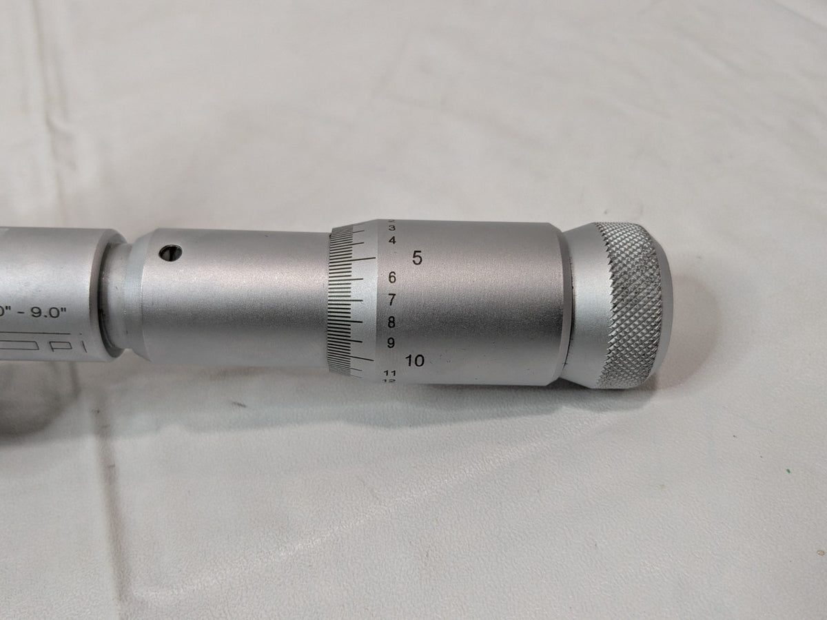 SPI Mechanical Inside Hole Micrometer 8" to 9" Range 5.51" Gage Depth 10-757-3
