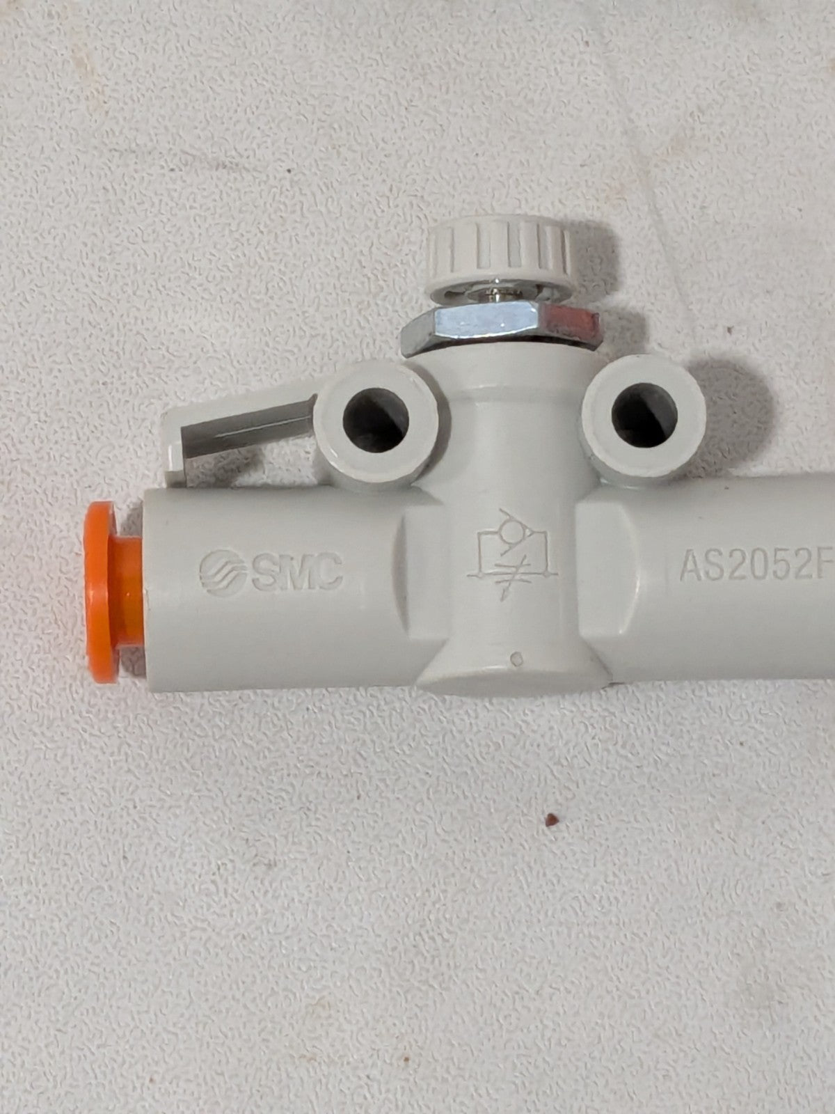 SMC Air Flow Control Valve: In-Line, Tube, 1/4" Tube OD Qty 4 AS2052F-07