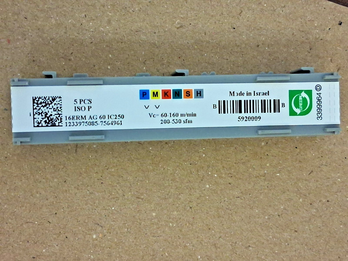 Iscar Carbide Laydown Threading Inserts QTY5 16ERM AG60 IC-250 5920009